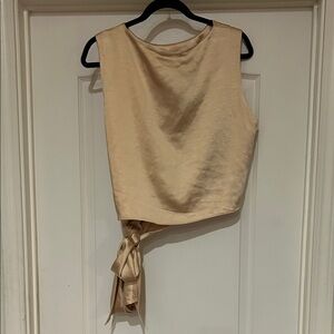Anthropologie Gold Sleeveless Blouse